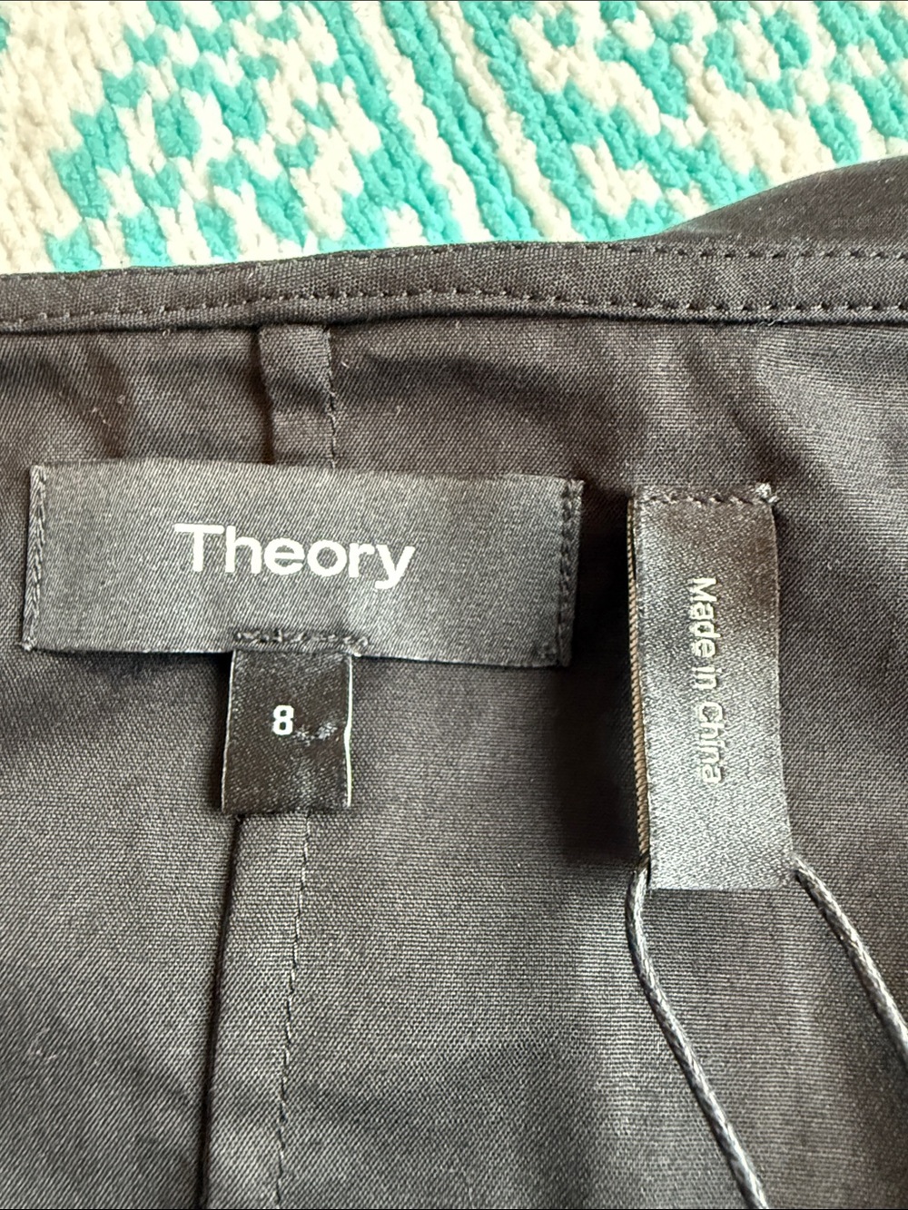 NWT Theory Black Off-Shoulder Ruffle Top